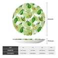 thumbnail image 2 of Salouo Avocado And Tropical Palm Leaves Pattern Bone China Decorative Plate,Holiday Decor Decorative Ceramic Plates with Stand Elegant Home DéCor for Hallway/Living Room/Bedroom-10in, 2 of 6