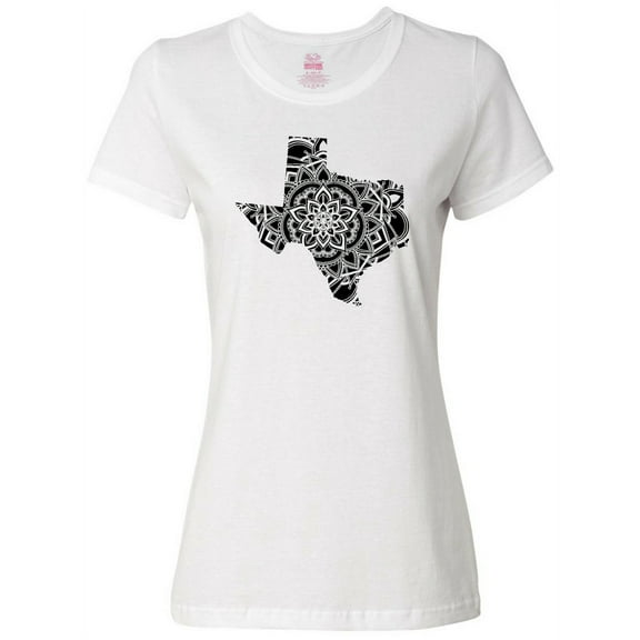 Inktastic Texas Silhouette Mandala Women's T-Shirt