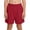 Red, variant on Boys Cotton Shorts Kids Causal Athletic Shorts School Uniform Active Elastic Wasit Summer Shorts