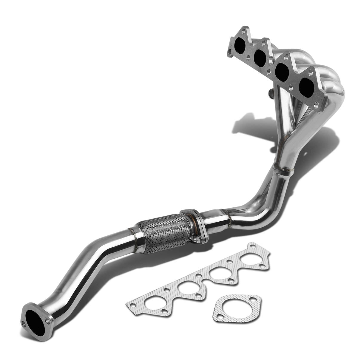 DNA MOTORING HDS-HT02L4 Stainless Steel Exhaust Header Manifold