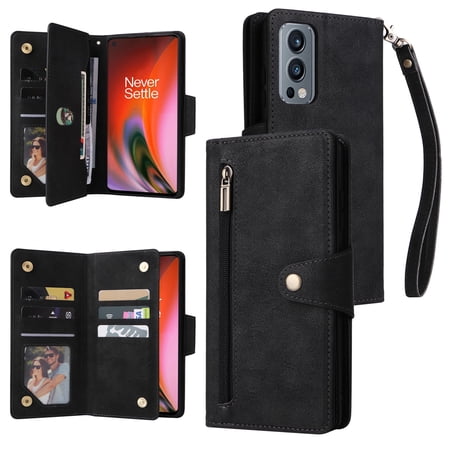 Wallet Card Zipper Flip Leather Case For OnePlus Nord N300 N200 N20 N10 Nord2 OnePlus 10Pro 9Pro 9 8Pro 8 OnePlus 7T Pro 7Pro