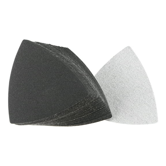 Triangular Sandpaper Hook and Loop Fit 3-1/2" Oscillating Multi-Tool Silicon Carbide for Wet/Dry 180 Grit 30pcs