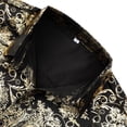 thumbnail image 5 of AZoiNM Men's Print Long Sleeve Shirt Stretch Polyester Regular Fit All Season, 5 of 9