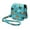 Barnyard Chicken Roosters Teal Background, variant on WIRESTER PU Leather Camera Bag Case for Fujifilm Instax Mini 11 12 - Orange Tabby Cat Funny Playful Postures