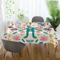 thumbnail image 3 of Yayeee Tablecloths 60" x 108" Rectangle Wrinkle Resistant Party Table Cover, Abstract Floral, 3 of 8