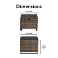 thumbnail image 3 of Tommy Hilfiger Oceanside Table d'Appoint Extérieur avec Rangement, Brun, 3 of 12