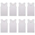 thumbnail image 2 of Buyless Fashion Girls Tank Tops - Sleeveless Cami Tanks Cotton Undershirts for Dance Gymnastics, Kids & Toddler Size (8 Pack), 2 of 7