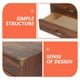 thumbnail image 4 of ColoMX Caja de almacenamiento de madera con cajones Organizador de escritorio de madera Cajón de cajones de cajones de joyería Organizadora de organización de almacenamiento de mesa (dos cajones), 4 of 8