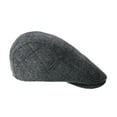 thumbnail image 3 of WITHMOONS Wool Blend Flat Cap Classic Herringbone Ivy Gatsby Hat YZ30100 (Grey), 3 of 5