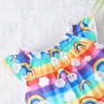 thumbnail image 5 of Toddler Girls Summer Clothes Rainbow Sleeveless Dress Spring Sundress Size 8 (Rainbow-270), 5 of 6