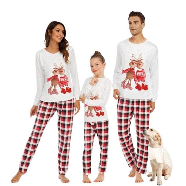 2023 pijamas de Navidad conjunto familiar verde rojo madre niños adultos bebé Navidad familia a juego trajes familia pijamas de Navidad ropa