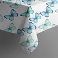 Butterfly Gradient Blue White Pattern Rectangular Tablecloth 60x102 ...