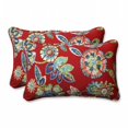 thumbnail image 1 of Pillow Perfect 601601 Outdoor & Indoor Daelyn Cherry Rectangular Throw Pillow, Set of 2 - Red, 1 of 1
