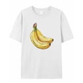 thumbnail image 7 of Banana Men's T Shirts T-Shirt for Men Crew Neck Tees Cotton Tops, White, XL, 7 of 7