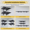 thumbnail image 2 of Bingirl 2 - Pack Garage Wall Shelf, Wall - Mounted Metal Rack with 560Lbs Capacity for Organization in Pantry, Basement, and Workshop - Space - Saving Floating Shelves, 2 of 5
