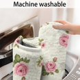 thumbnail image 5 of Pioneer Flower Floral Print Pattern Bathroom Rugs Mat, Non Slip Microfiber Bathroom Rug with Rubber Backing, Soft Mats for Bathroom Floor Tub Shower, 24"x60", 5 of 5