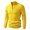 Yellow, variant on TOUMENY Men Winter Half Zip Sweater Casual Soft Comfy Knit Pullover Long Sleeve Solid Slim Crew Neck Basic Warm Fall Tops Beige XXXL