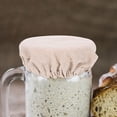 thumbnail image 4 of BESTYASH 4Ud De Tela Para Frascos De Boca Ancha Beige Ideal Para Conservas Y Café, 4 of 8