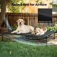 thumbnail image 5 of Veehoo Cooling Raised Dog Bed + Removable Double Dog Bed Cushion, 59" x 37.5", Brown, 5 of 7