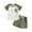 ZE Green, variant on Baby Boys Outfits Short Sleeve Stripes Cartoon Car Pattern T Shirt Tops Shorts Set Kids Clothes Q 18 Months-24 Months