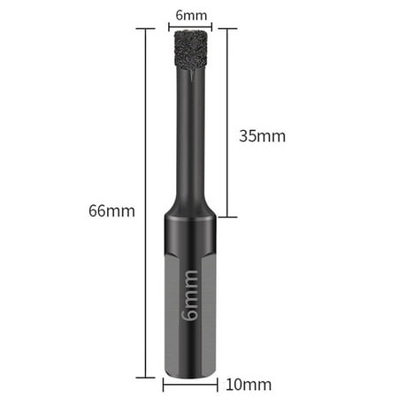

Diamond Drills Tile Dry Drill Bit 6-12MM For Granite Marble Porcelain Stoneware