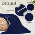 thumbnail image 3 of Golf Ball Pillow Covers 12"x20", Navy Blue Monochrome Sport Soft Brushed Microfiber Breathable Throw Pillow Covers, Decorative Pillowcase with Zipper for Couch Sofa Bedroom Living Room, 3 of 9