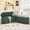 L-Shaped Green, variant on WIRRYTOR 59" Fluted L-Shaped Corner Storage Bench with Rounded Corners, Mid-Century Modern Breakfast Nook Bench, Extra Large Storage Chest, Green