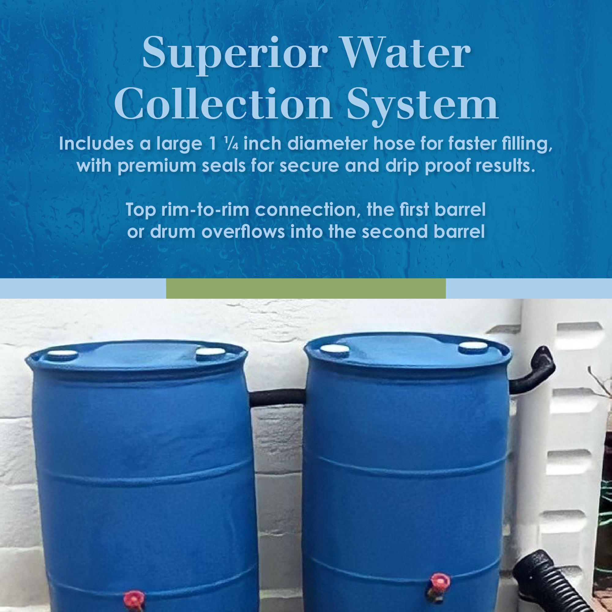 EarthMinded F-RN069 Rain Barrel Linking Kit