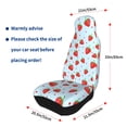 thumbnail image 4 of Pofeuu Strawberry Print Automotive Car Seat Covers Flat Cloth Full Set Seat Covers,Car Seat Covers front seats for Cars Trucks and SUVs(Two packs), 4 of 7