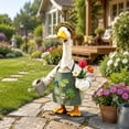 thumbnail image 5 of Sruoe Porch Goose Clothes, 23 Inch Porch Goose Outfits, Goose Clothes Dress, Duck Sculpture Clothes for Lawn Statue Cement Statue Yard Patio Party Decoration, 5 of 6