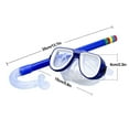 thumbnail image 5 of Kids Snorkel Set Kids Snorkel Set Children Anti-Fog Diving Mask Swimming Goggles Semi-Dry Snorkel Equipment Snorkeling Packages Swimming Gear for Youth Boys Girls Age 5-10, 5 of 6