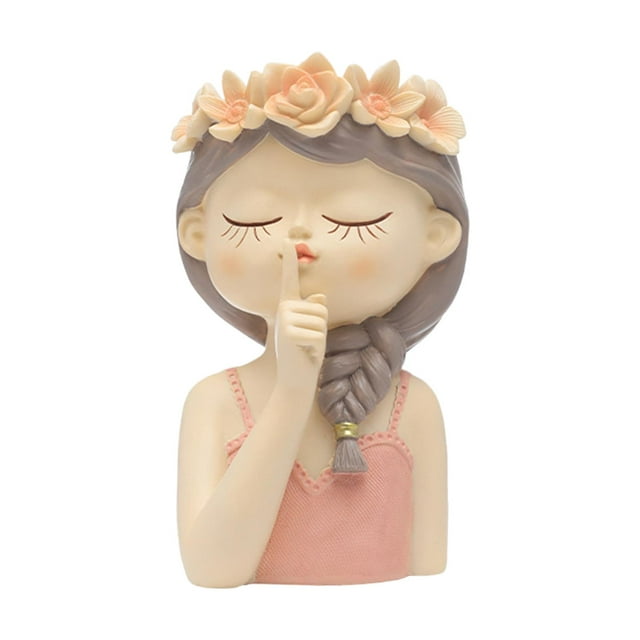 Macetas para plantas de interior, colección de macetas, adorno, porta bolígrafos, jarrón, flores Estilo D