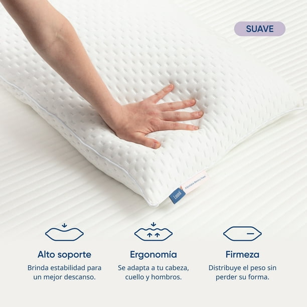 Almohada Luuna Ajustable Suave Tamaño King Size Memory Foam