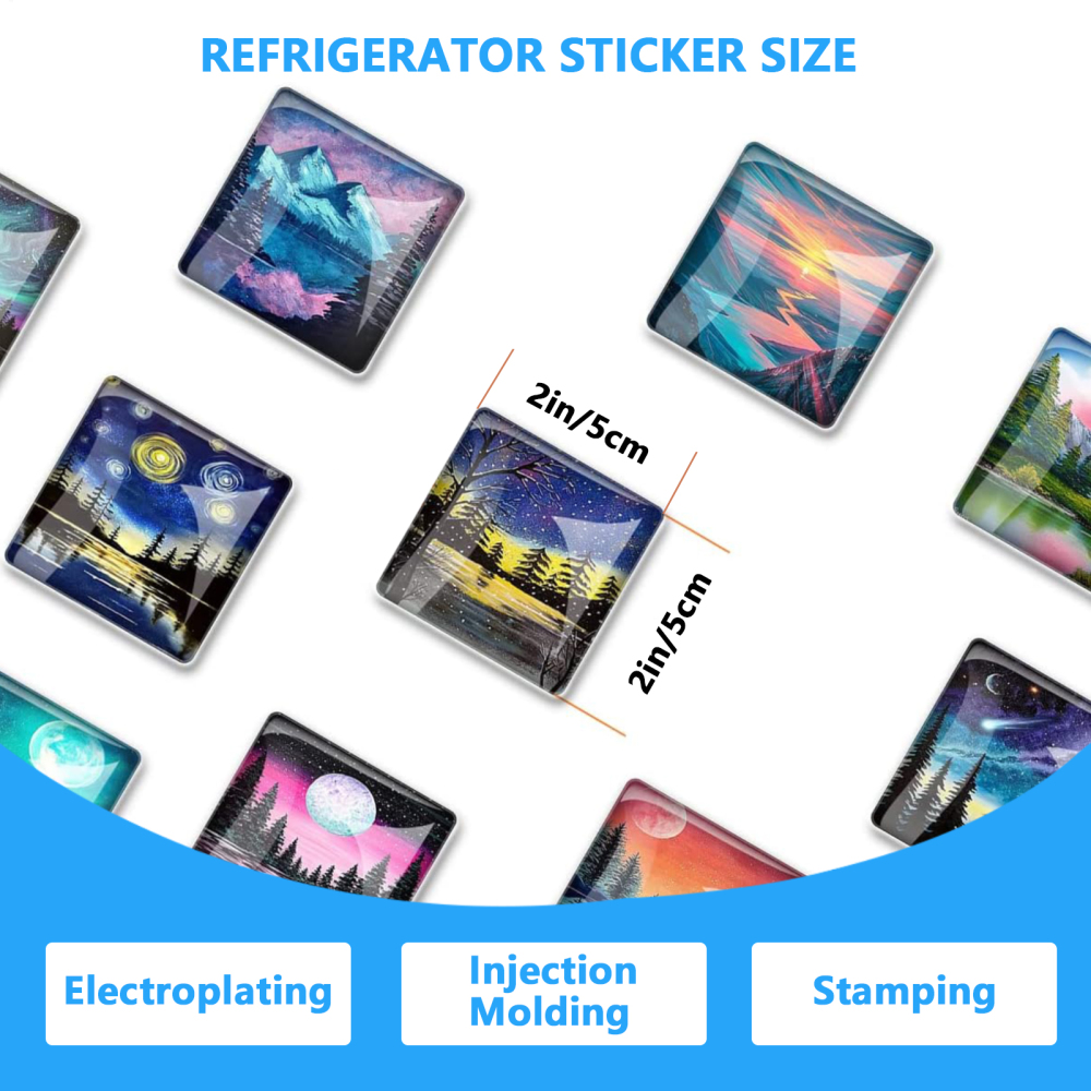 Magnet Maker Machine 2X2Inch Fridge Magnets Badge Maker Kit Button Badge Making with Paper Cutter Consumables for Any Place with Iron