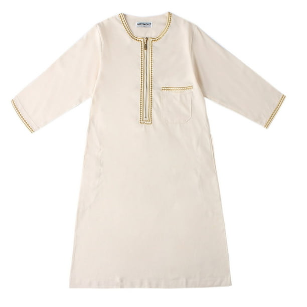 HIABIO Traditional Children Muslim Clothing Middle East Abaya Jubba