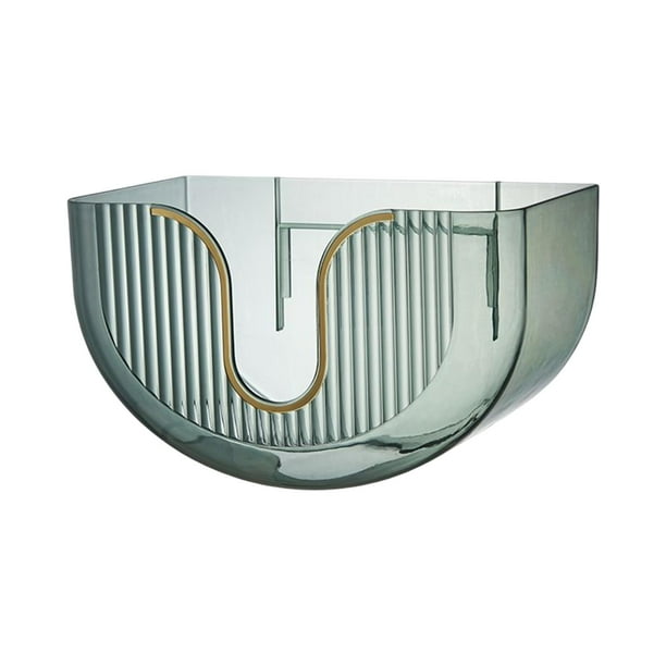 Portarrollos de papel higiénico de pared multiusos que ahorra espacio y no perfora. Verde