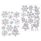 thumbnail image 2 of Pegatinas navideñas para ventanas, decoración de paredes, adhesivos para ventanas, pegatinas navideñas para fiestas, dormitorios, decoración del hogar BLESIY pegatinas estáticas para ventanas, 2 of 7