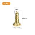 thumbnail image 2 of Uxcell 40Pack M4.5 x 16mm Brass Slotted Drive Flat Head Wood Screws Self Tapping Screw, 2 of 6