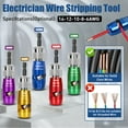 thumbnail image 2 of 8-in-1 Professional Wire Stripper & Twister Tool for Drill,14-12-10-8-6 Gauge Electrician Tool,Wire Nut Twister,Stripping & Twisting Tool for Electricians, 2 of 6