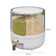 thumbnail image 4 of Barriles De Arroz Caja de granos de 5 rejillas Caja de almacenamiento de cereales giratoria 360 Suministros de cocina (Blanco) Wdftyju  Libre de BPA, 4 of 4