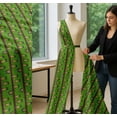 thumbnail image 5 of Soimoi Cotton Cambric Fabric Stripe & Egyptian Women Printed Fabric 1 Yard 42 Inch Wide, 5 of 7