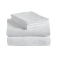 thumbnail image 4 of Impressions Haseeb Fleur-de-Lis or Solid Cotton Flannel Deep Pocket Sheet Set, Queen, White, 4 of 4