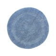 thumbnail image 6 of Better Trends Round Bath Mat 30" Diameter Elegant Reversible Bath Rug, Extra Soft Cotton for Ultimate Comfort, Absorbent, Ideal for Half Baths and Powder Rooms, (Dark Blue) Lux Collection, 6 of 6