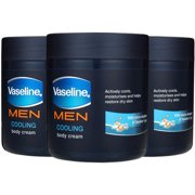 Vaseline Men Body Cream Jar, Cooling, 400 ML (Pack of 3)