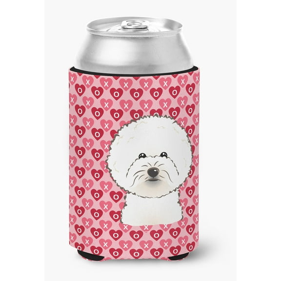 Carolines Treasures BB5287CC Bichon Frise Hearts Can or Bottle Hugger