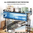 thumbnail image 4 of INO Design Dish Drying Rack Large Dish Rack Kitchen Organizers and Storage, Over The Sink Dish Drainer, Dish Racks with Sponge Holder and Knife, Bowl Holder for Kitchen Sink Counter - Black, 4 of 10