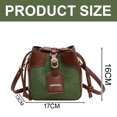 thumbnail image 2 of Bolso de hombro estilo retro clásico tipo billetera de piel sintética, adecuado para damas, color verde, 2 of 5