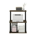 thumbnail image 5 of Furinno Turn-N-Tube 3-Tier Toolless Multipurpose Printer Stand Display Storage Shelf, Columbia Walnut/Black, 5 of 6