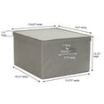 Household Essentials Extra Large Fabric Storage Bin with Lid, Set of 2