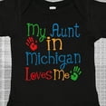 thumbnail image 4 of Inktastic My Aunt in Michigan Loves Me Boys or Girls Baby Bodysuit, 4 of 5